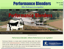 Tablet Screenshot of performanceblenders.com